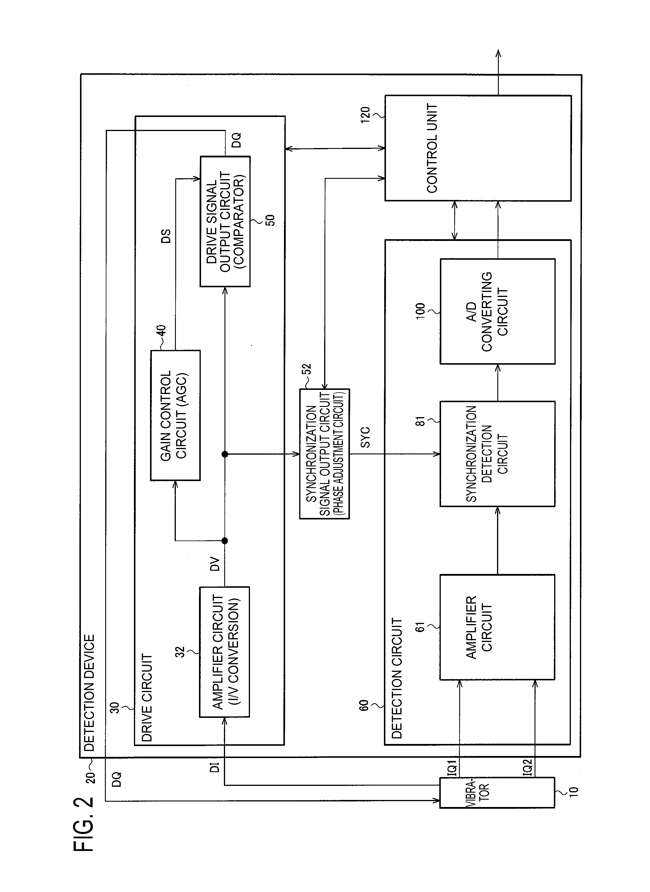 Detection device, sensor, electronic apparatus and moving object