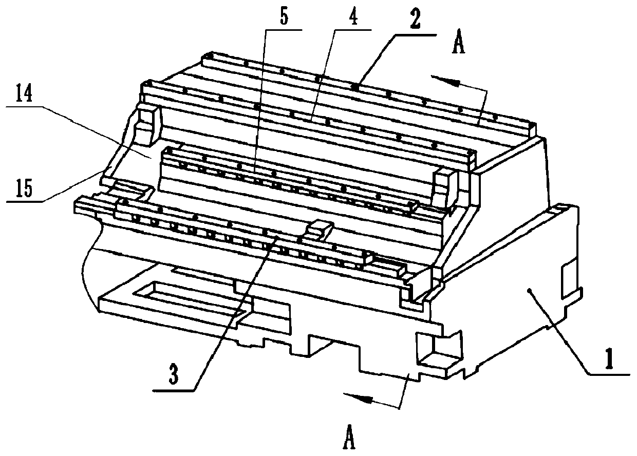 Platform type machine tool bed