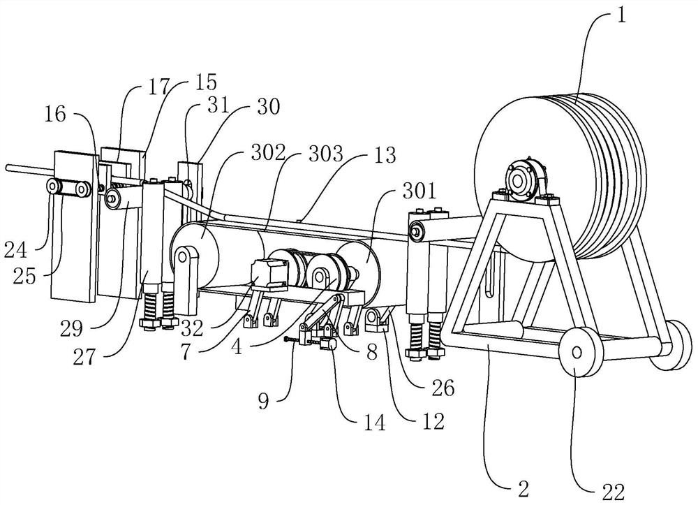 A cable laying device for electric power engineering construction and its application method