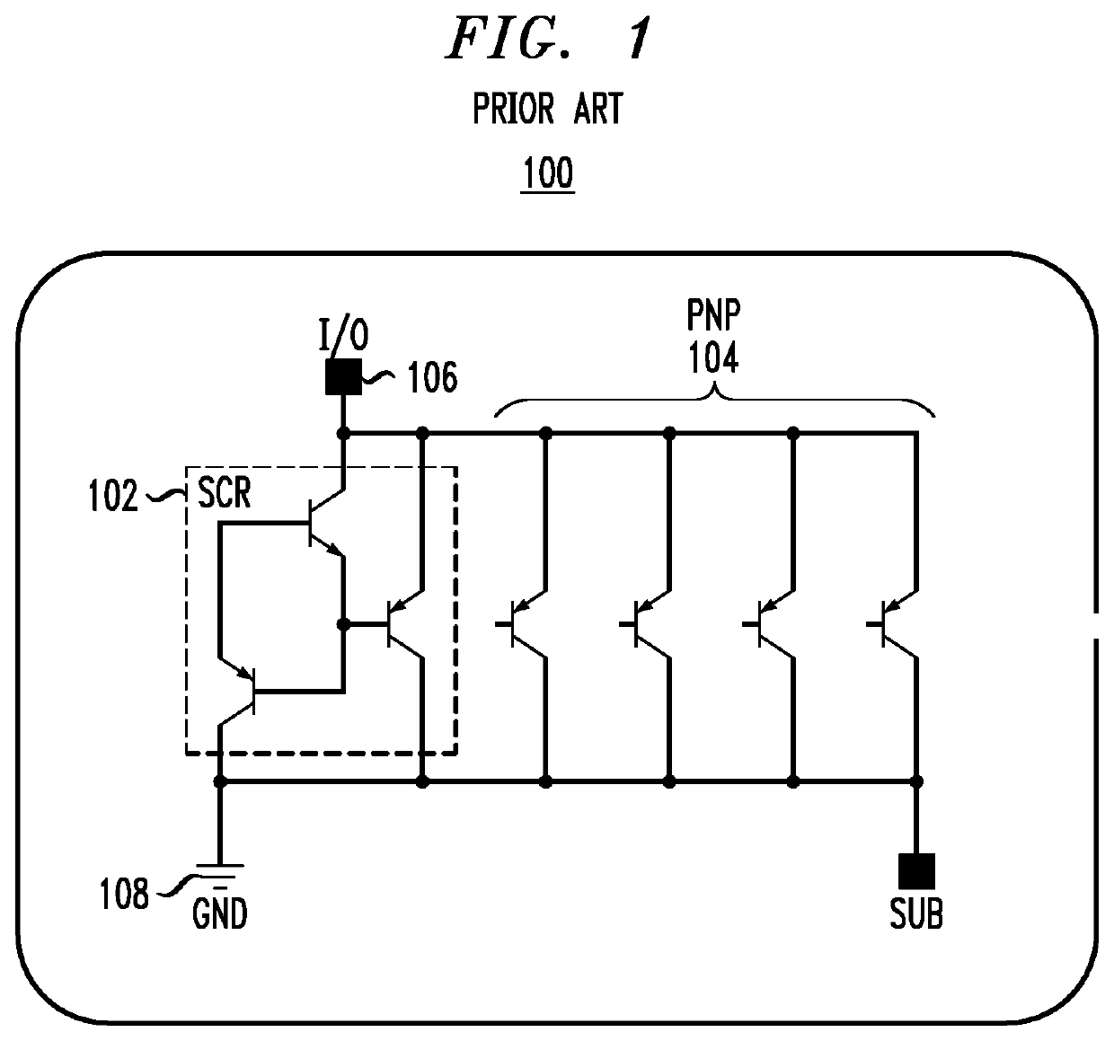 Electro-static discharge device with integrated capacitance