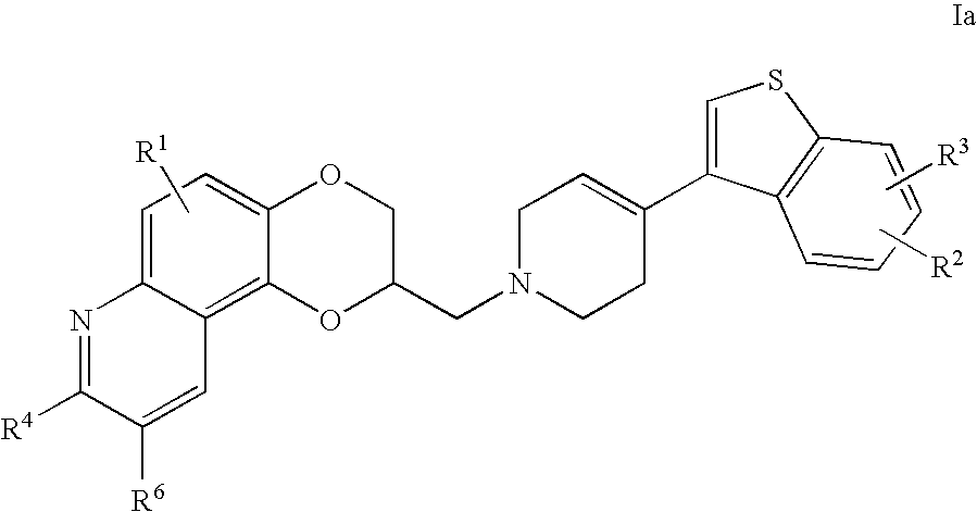 Antidepressant piperidine derivatives of heterocyclefused benzodioxans