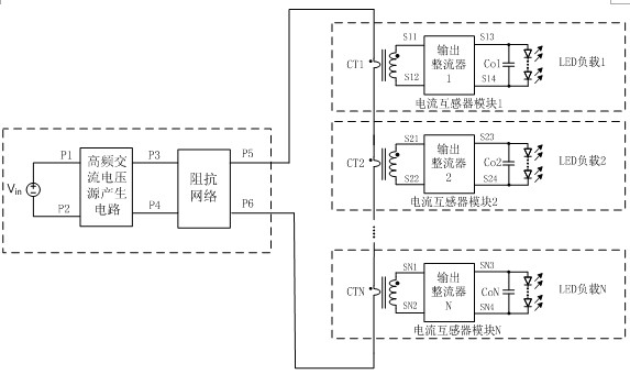 Current transformer-based light-emitting diode (LED) driving circuit