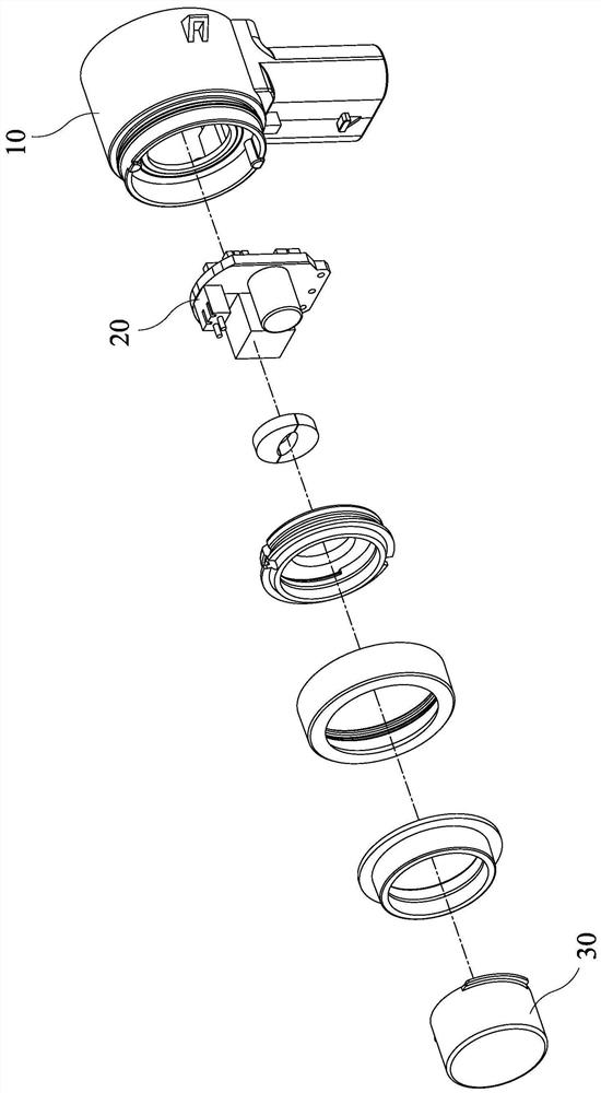 Detector and ultrasonic probe structure