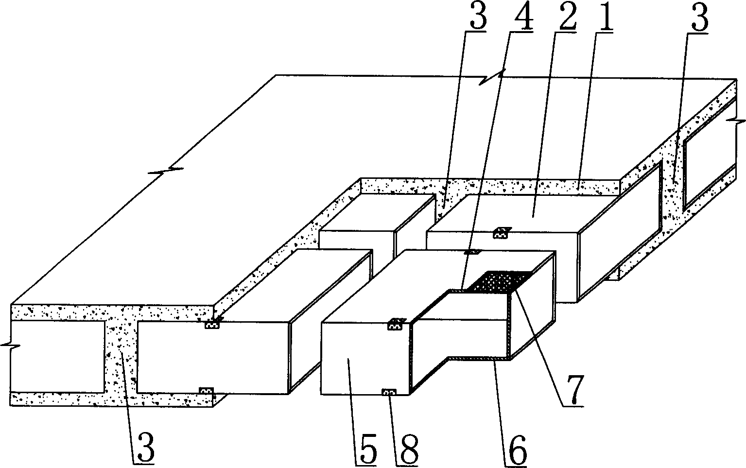 Cast-in-place concrete hollow-plate