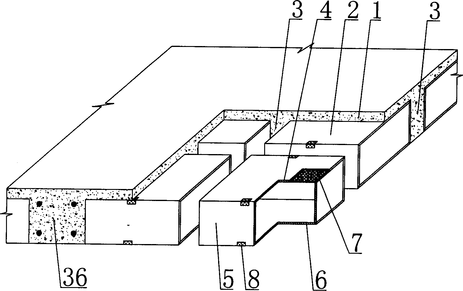 Cast-in-place concrete hollow-plate