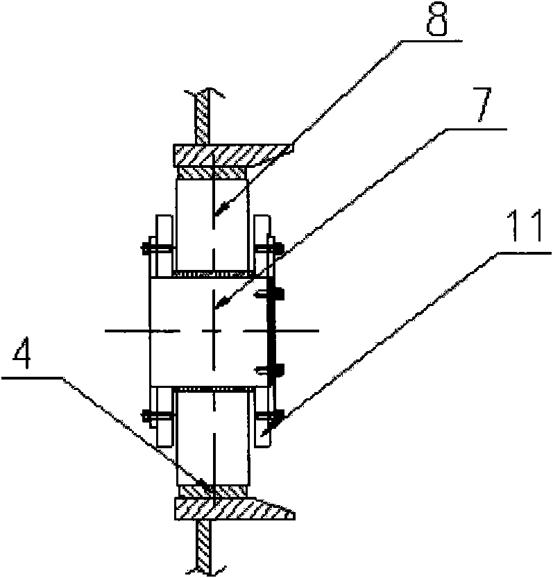 Dual-yoke type heavy steel pile trolley for cutter suction dredge