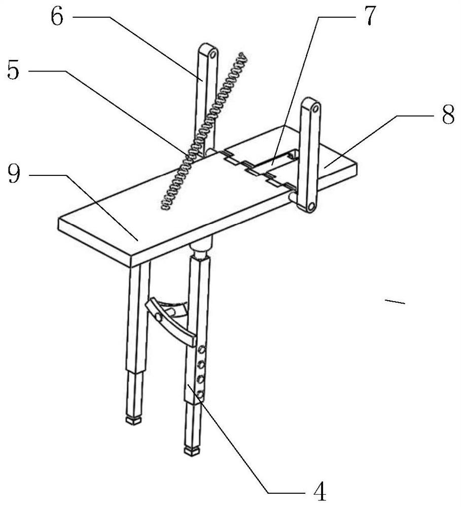 Herringbone ladder for building interior decoration and using method