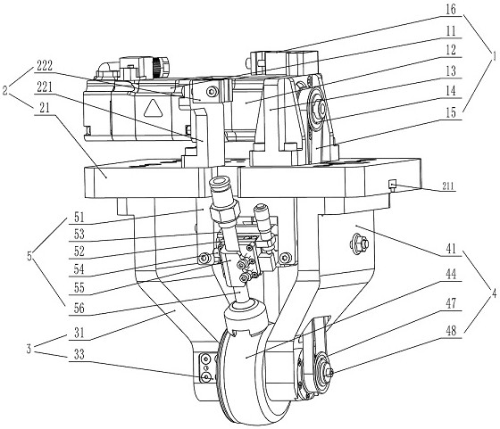 A magnetic liquid polishing device for optical lens processing