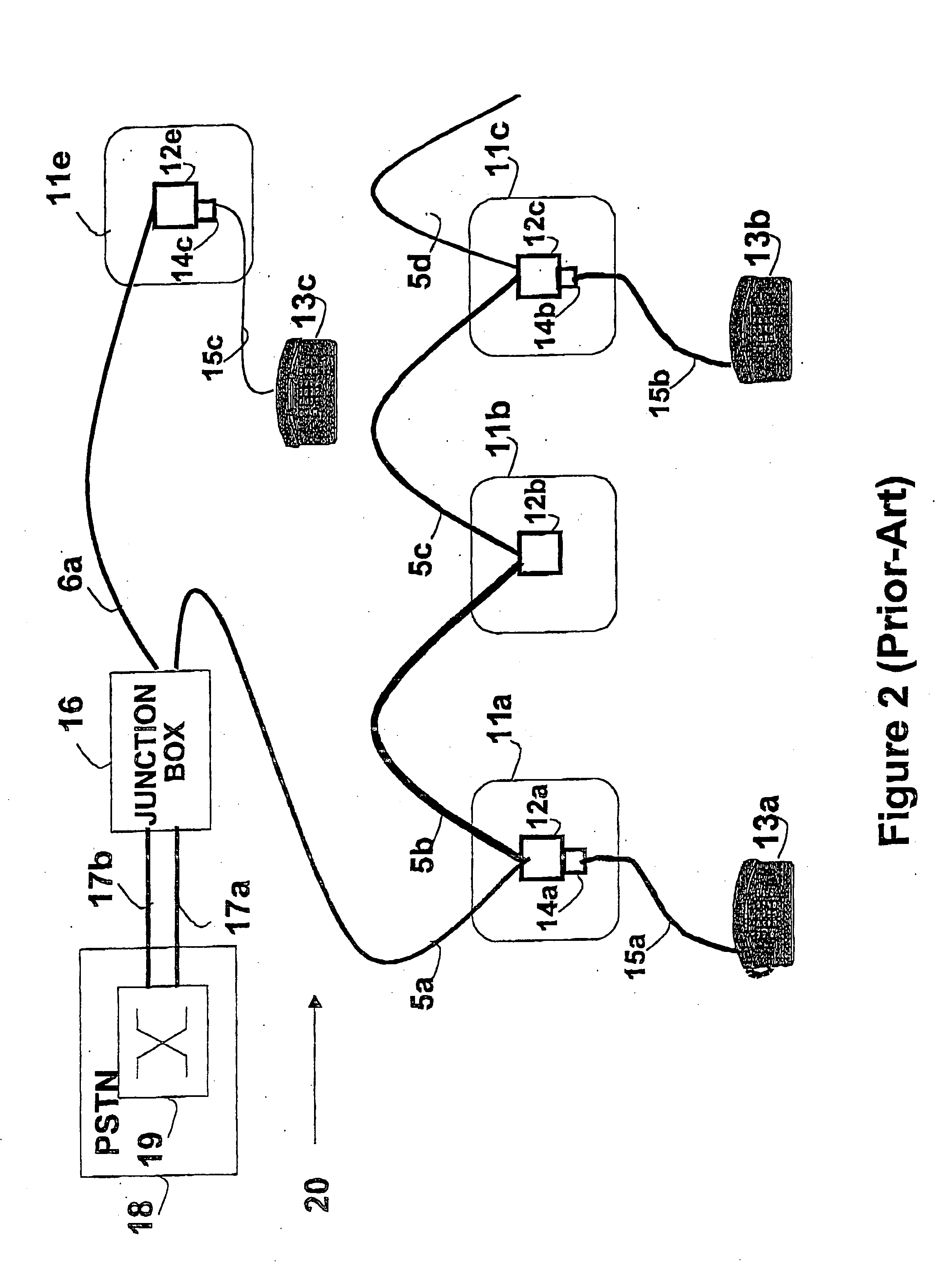 Telephone communication system over a single telephone line