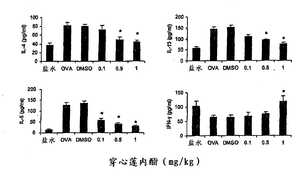 Use of andrographolide compounds for treating inflammation and airway disorders