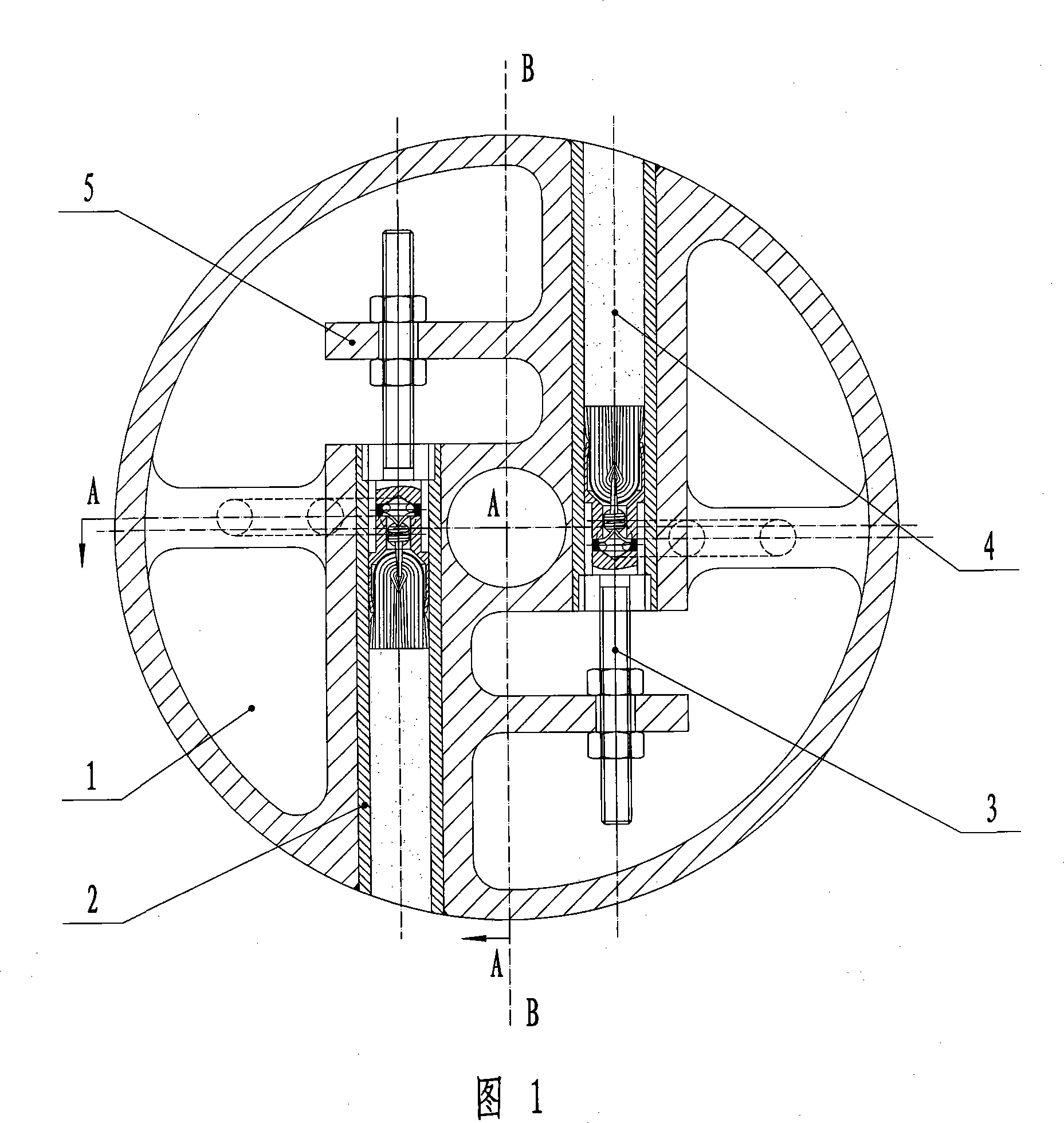 Offset air current powder needle split charging head device