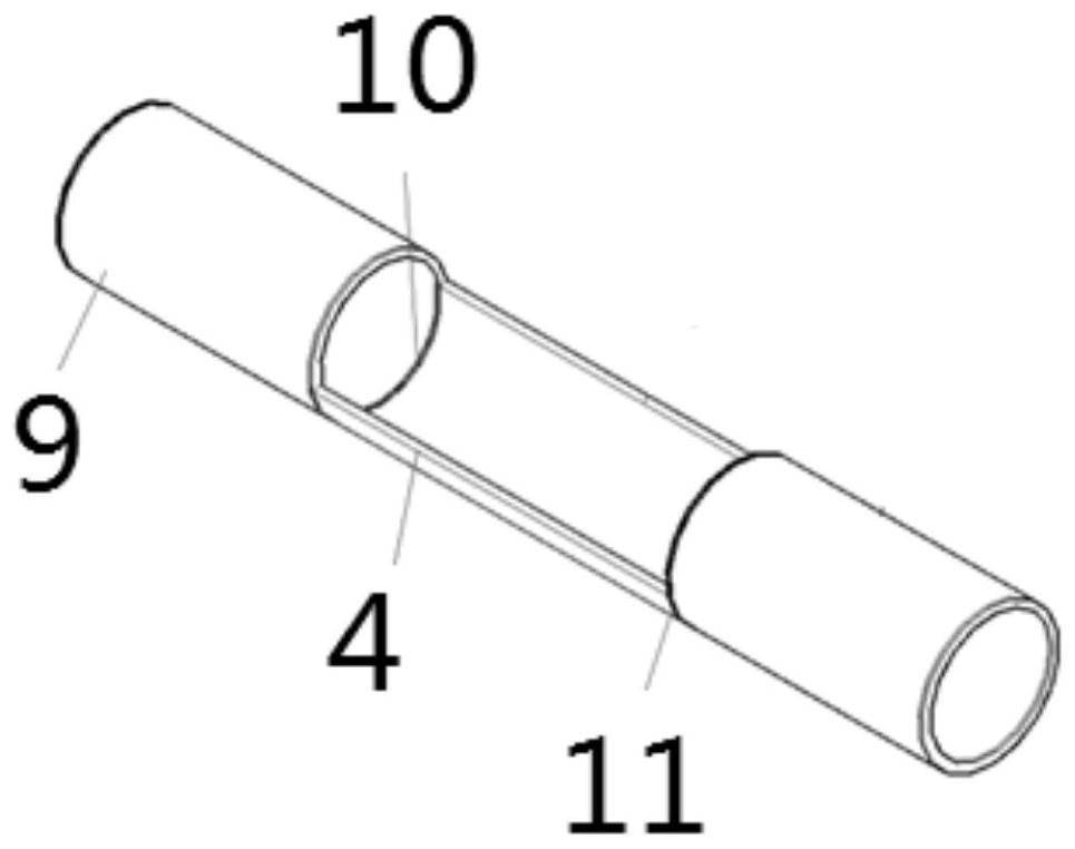 A kind of cutting method of round steel pipe
