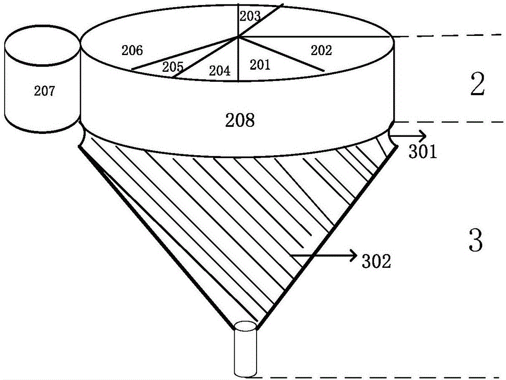 Continuous washing device and method for electrolytic copper powder