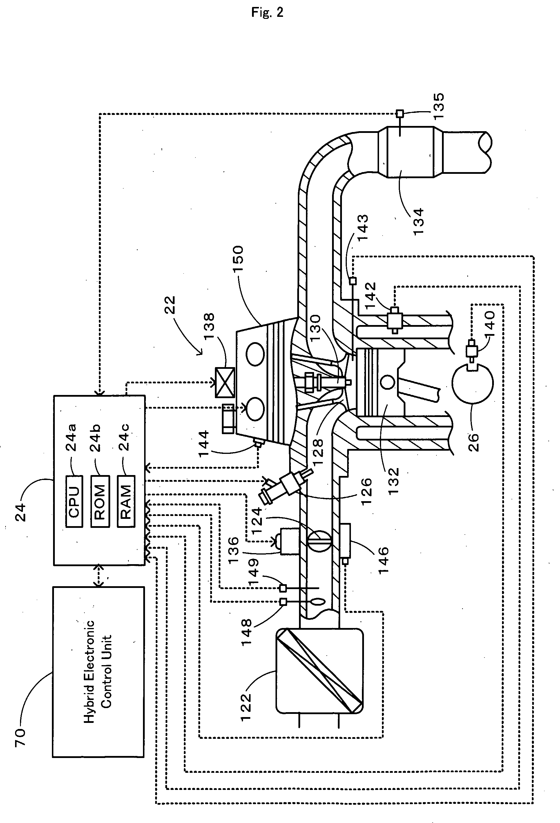 Power Output Apparatus, Motor Vehicle Equipped With Power Output Apparatus, And Control Method Of Power Output Apparatus