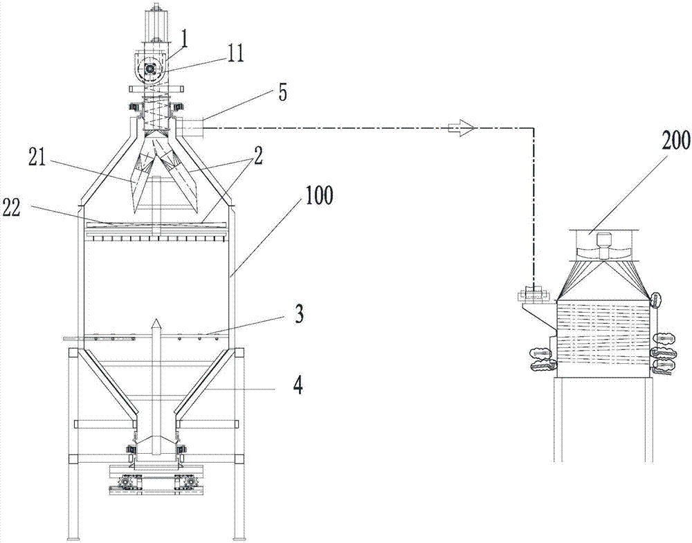 Continuous distillation system of solid state process bran koji Fen-flavor liquor, and distillation method