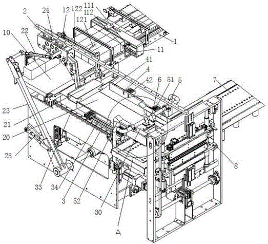 Material conveying method for prefabricated bag packing machine