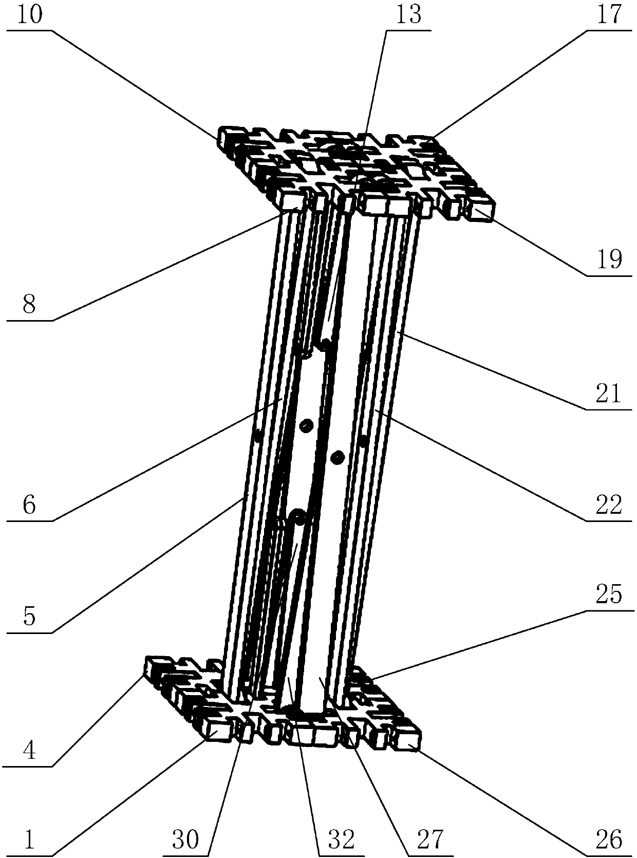 Single-degree-of-freedom constrained scissor-type deployable unit and its spatially deployable mechanism