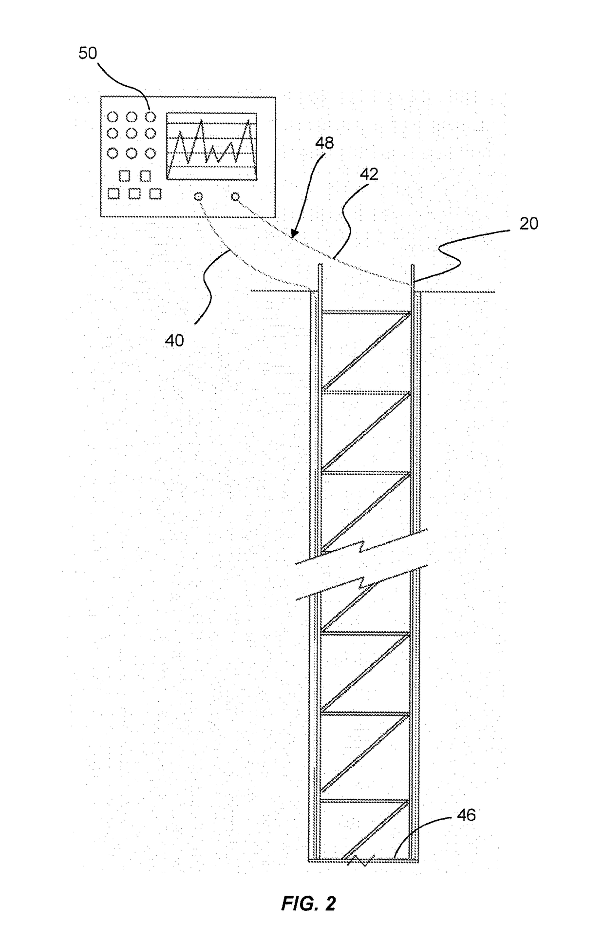 Method of monitoring subsurface concrete structures