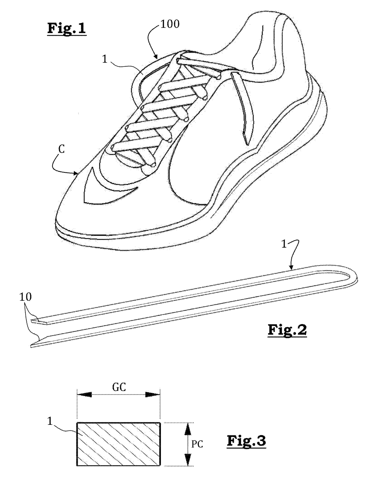 Shoelace comprising a silicone band