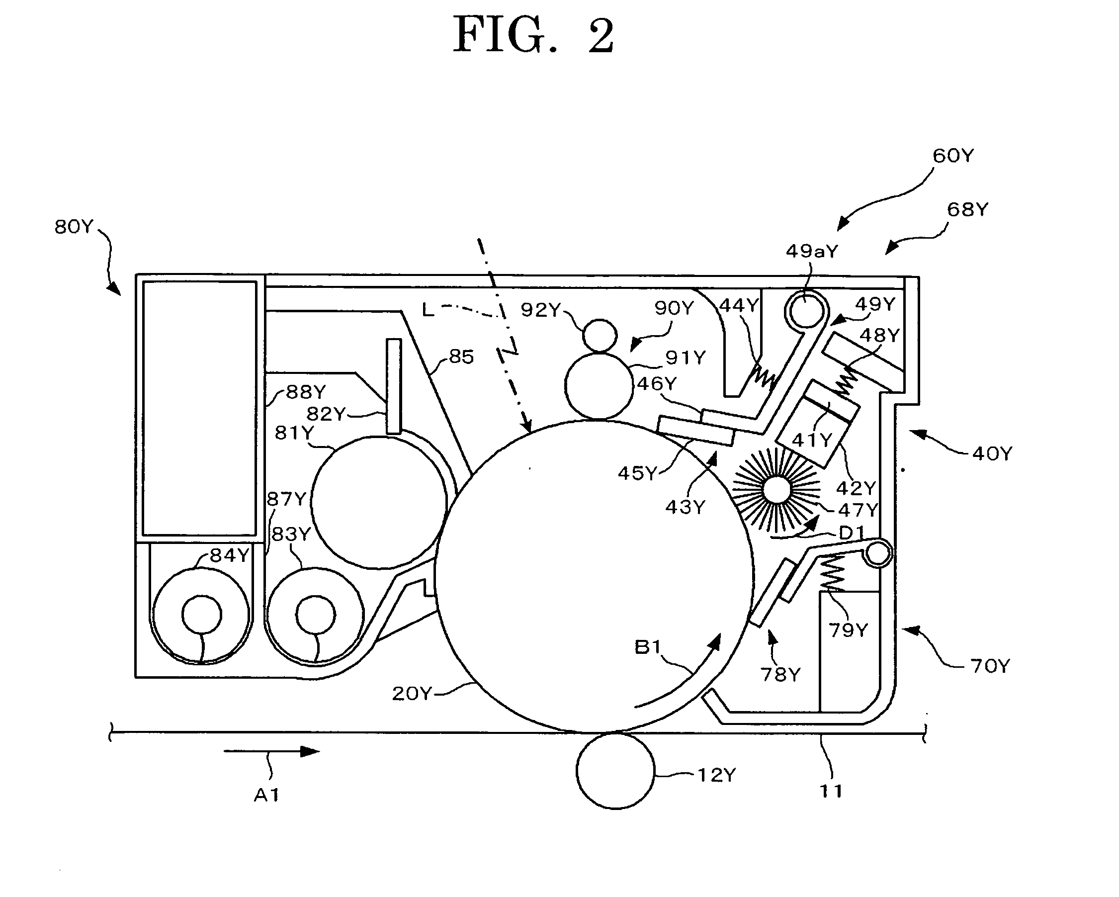 Protecting agent-supplying device, process cartridge, image forming apparatus