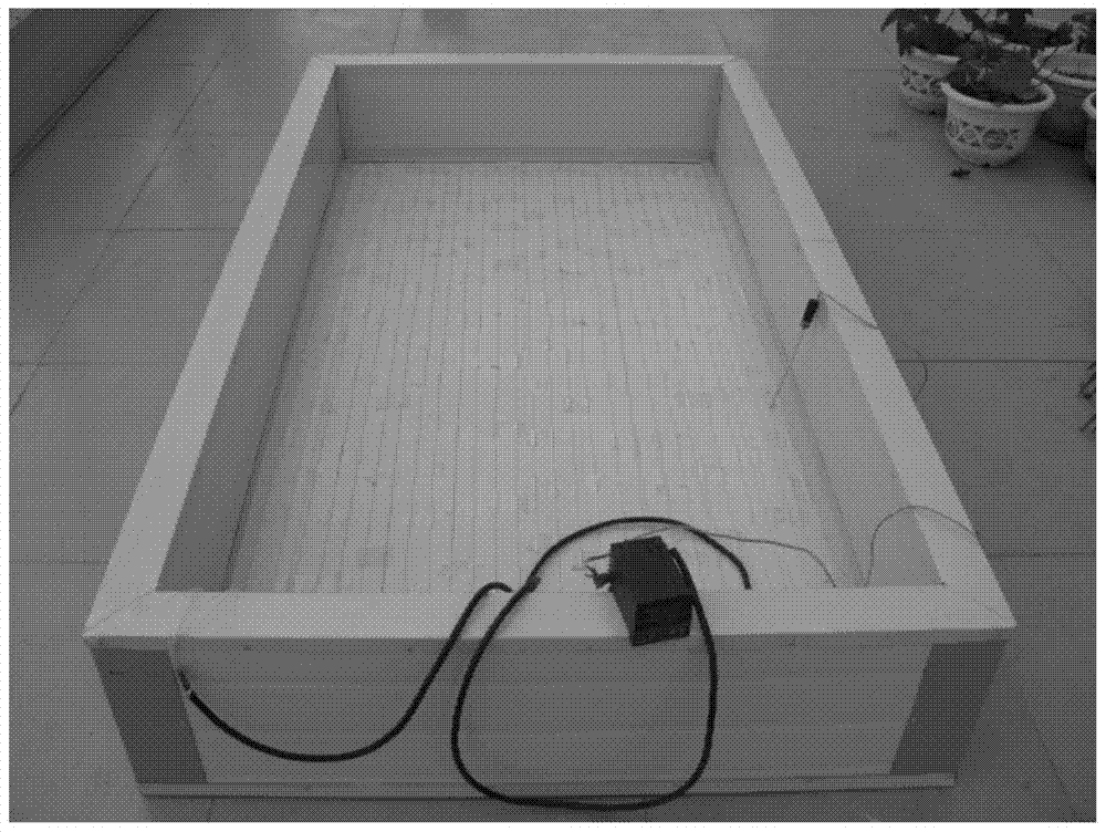 A kind of heating hollow nursery box and its application