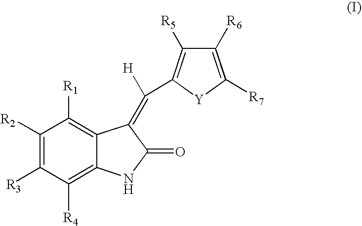 Methods of modulating c-kit tyrosine protein kinase function with indolinone compounds