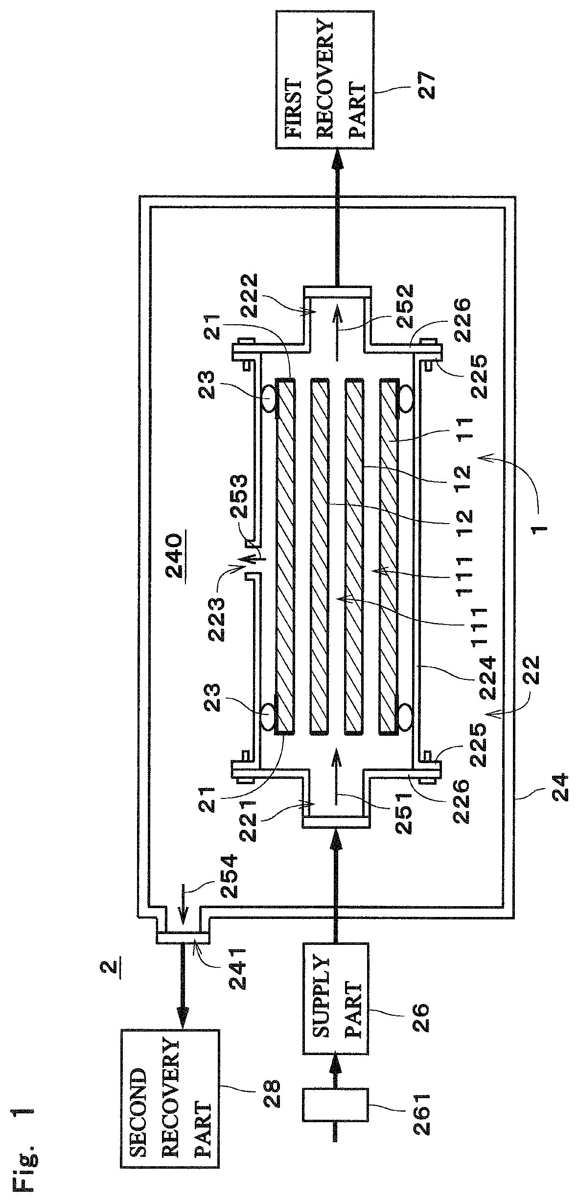 Separation apparatus and method of operating separation apparatus
