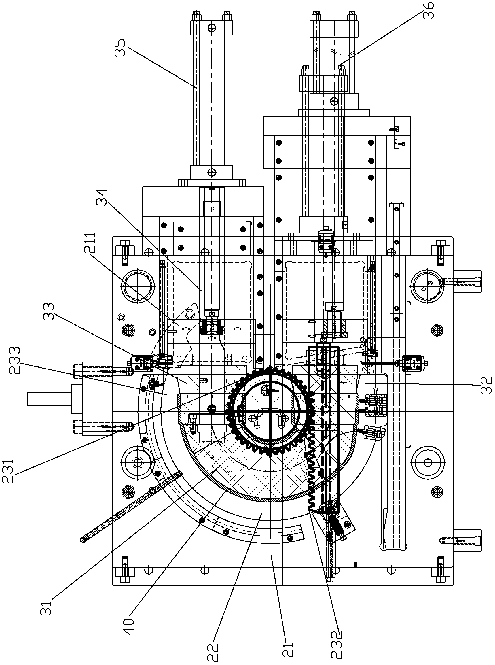 U-shaped pipe mould device