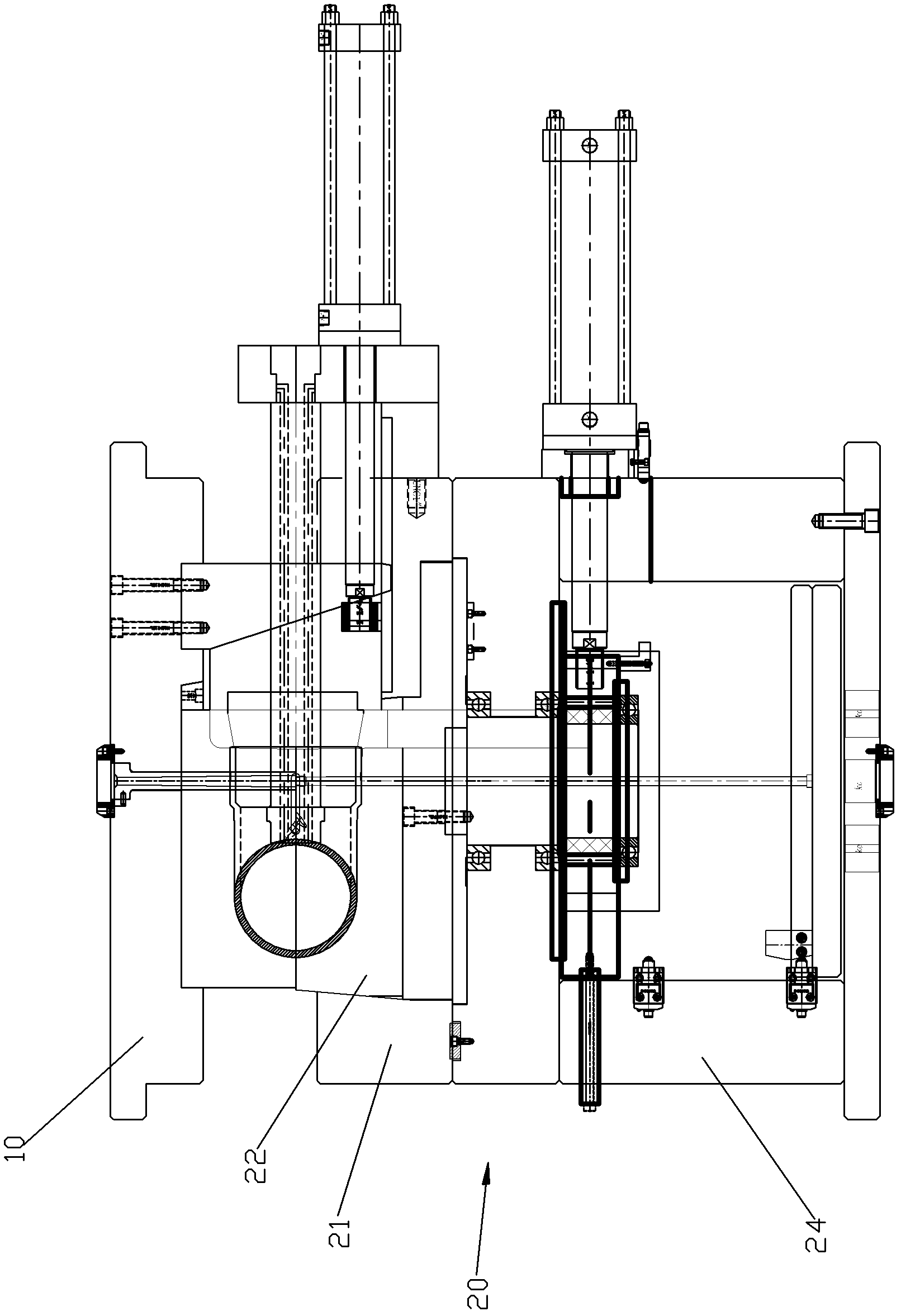 U-shaped pipe mould device