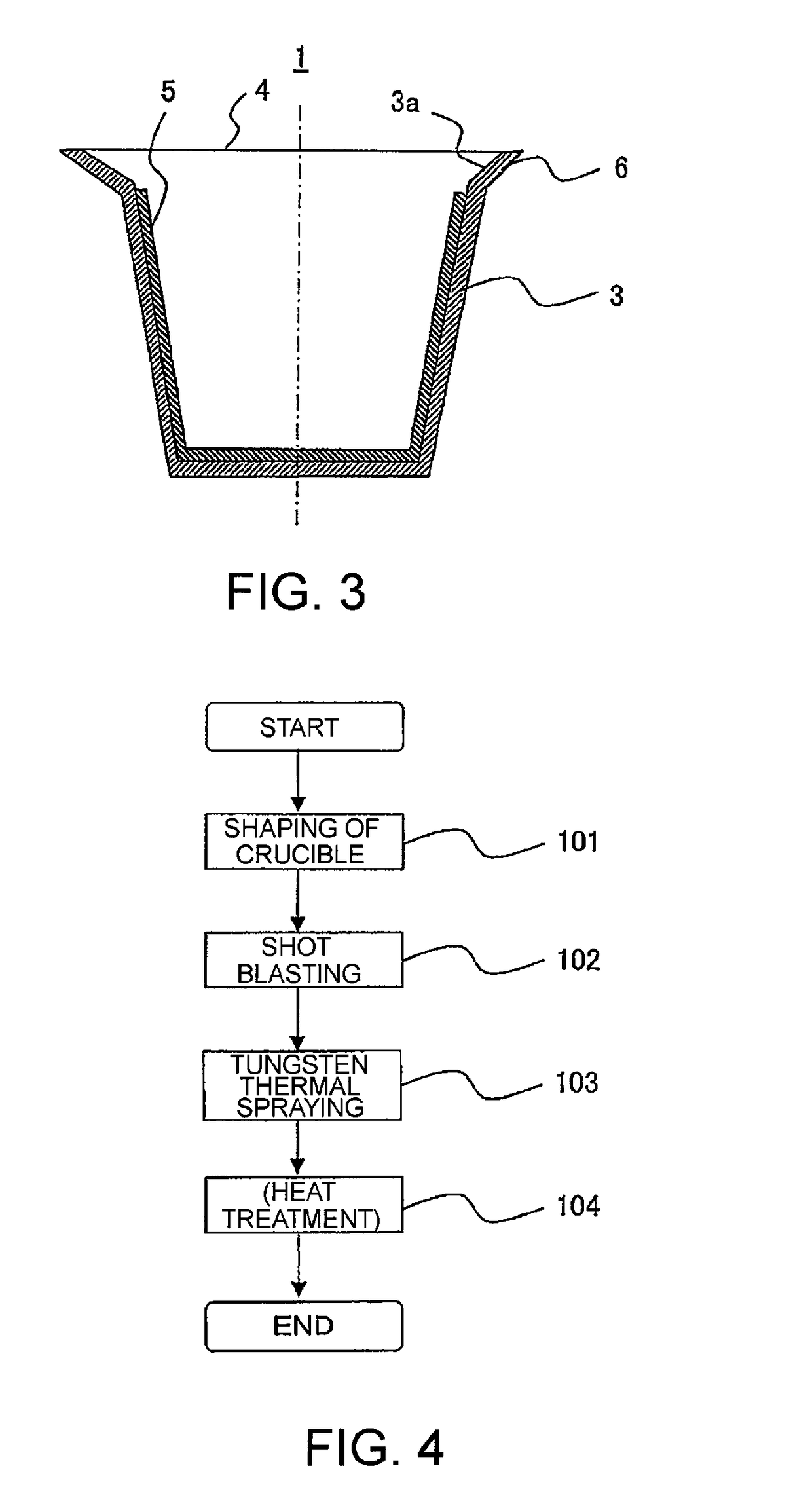 Crucible for growing sapphire single crystal, and method for producing crucible for growing sapphire single crystal