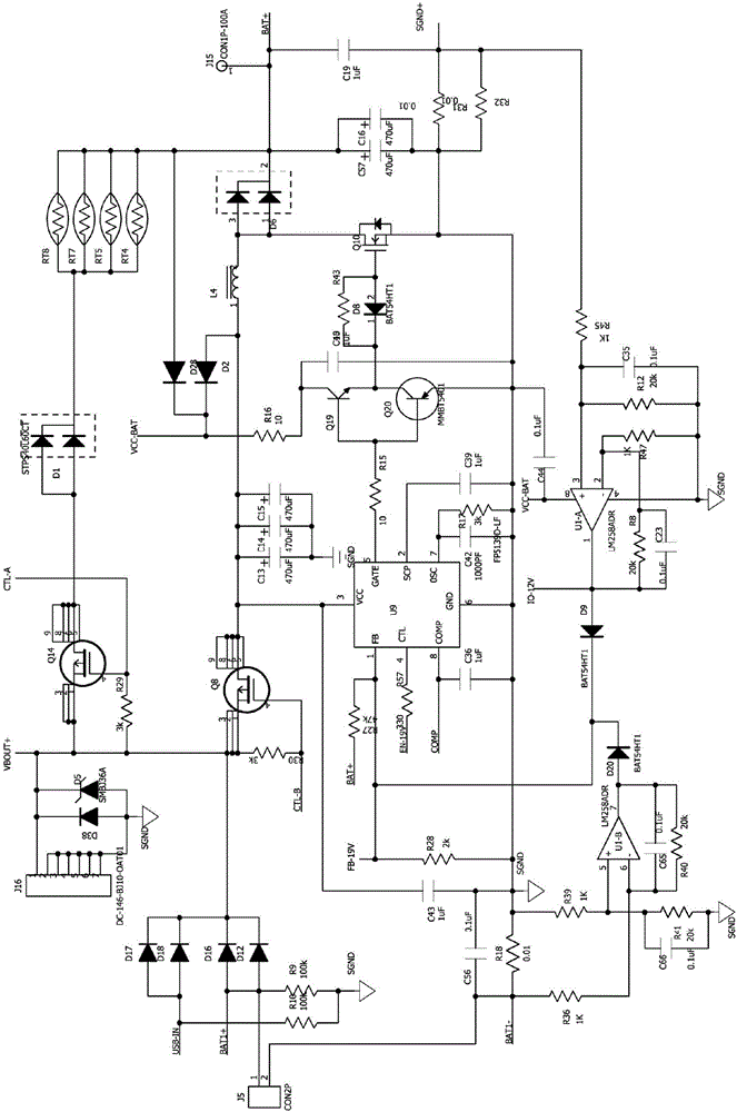 Light-emitting diode (LED) drive circuit and LED drive method for automobile starting power supply