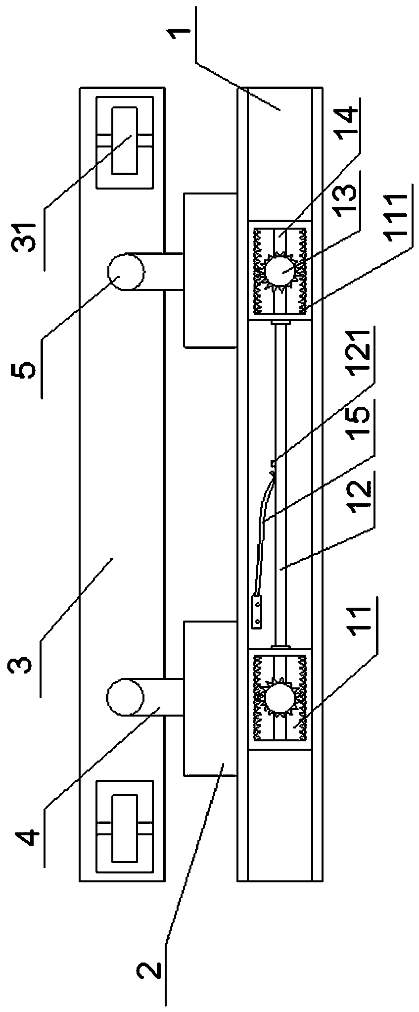 Connection piece for drifting window