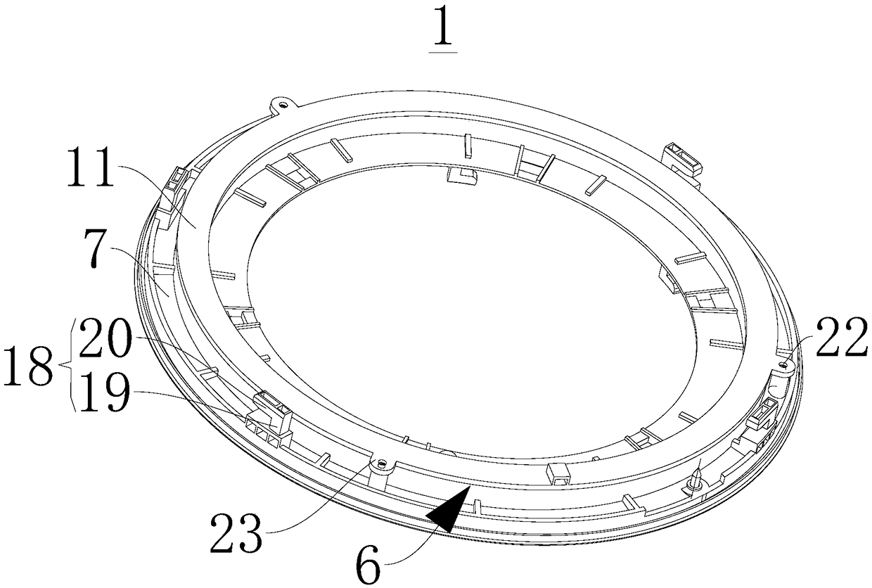Light strip mounting structure and air conditioner