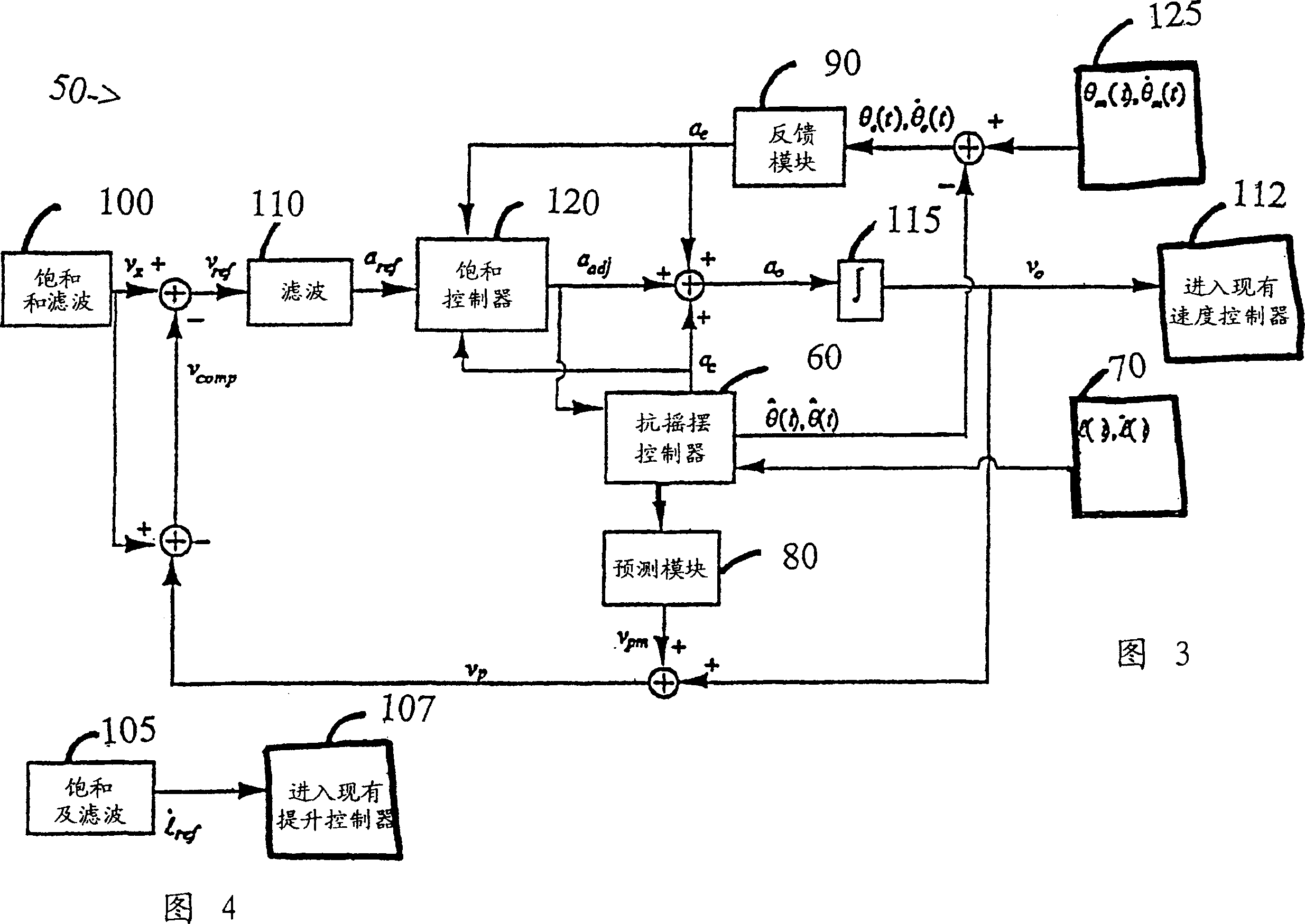 Anti-sway control of a crane under operator's command