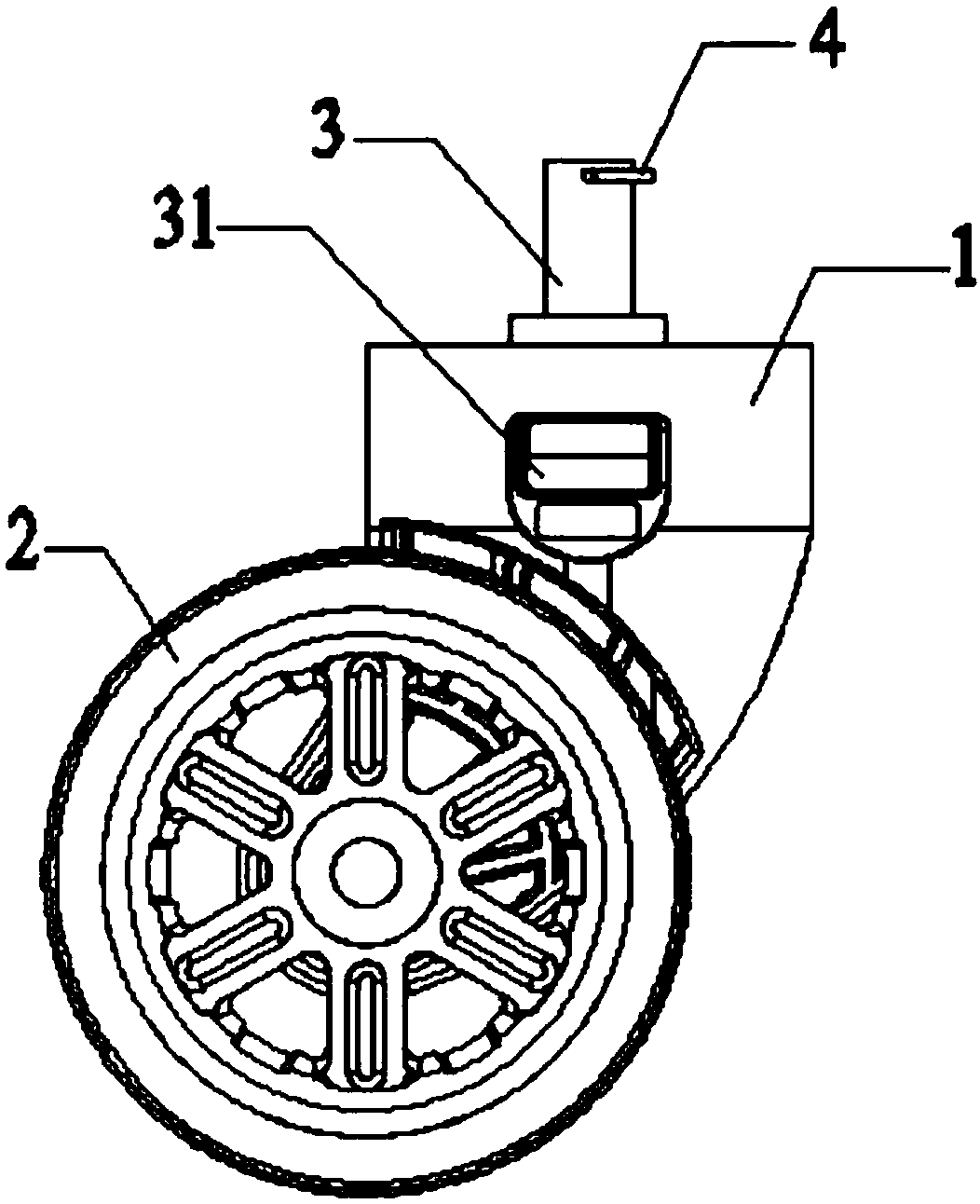 Suitcase wheel