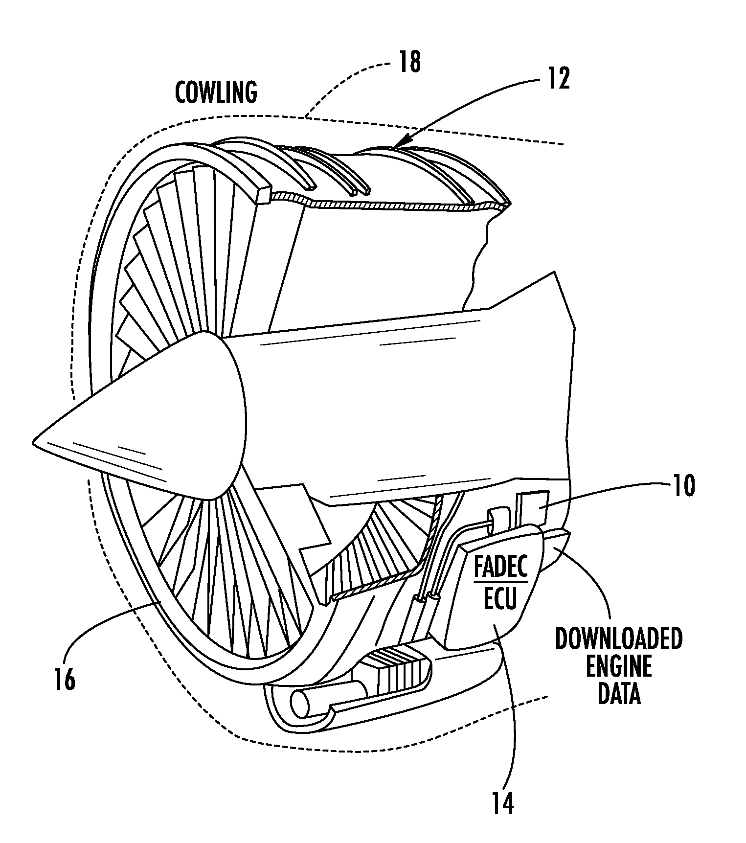 Wireless engine monitoring system with multiple hop aircraft communications capability and on-board processing of engine data
