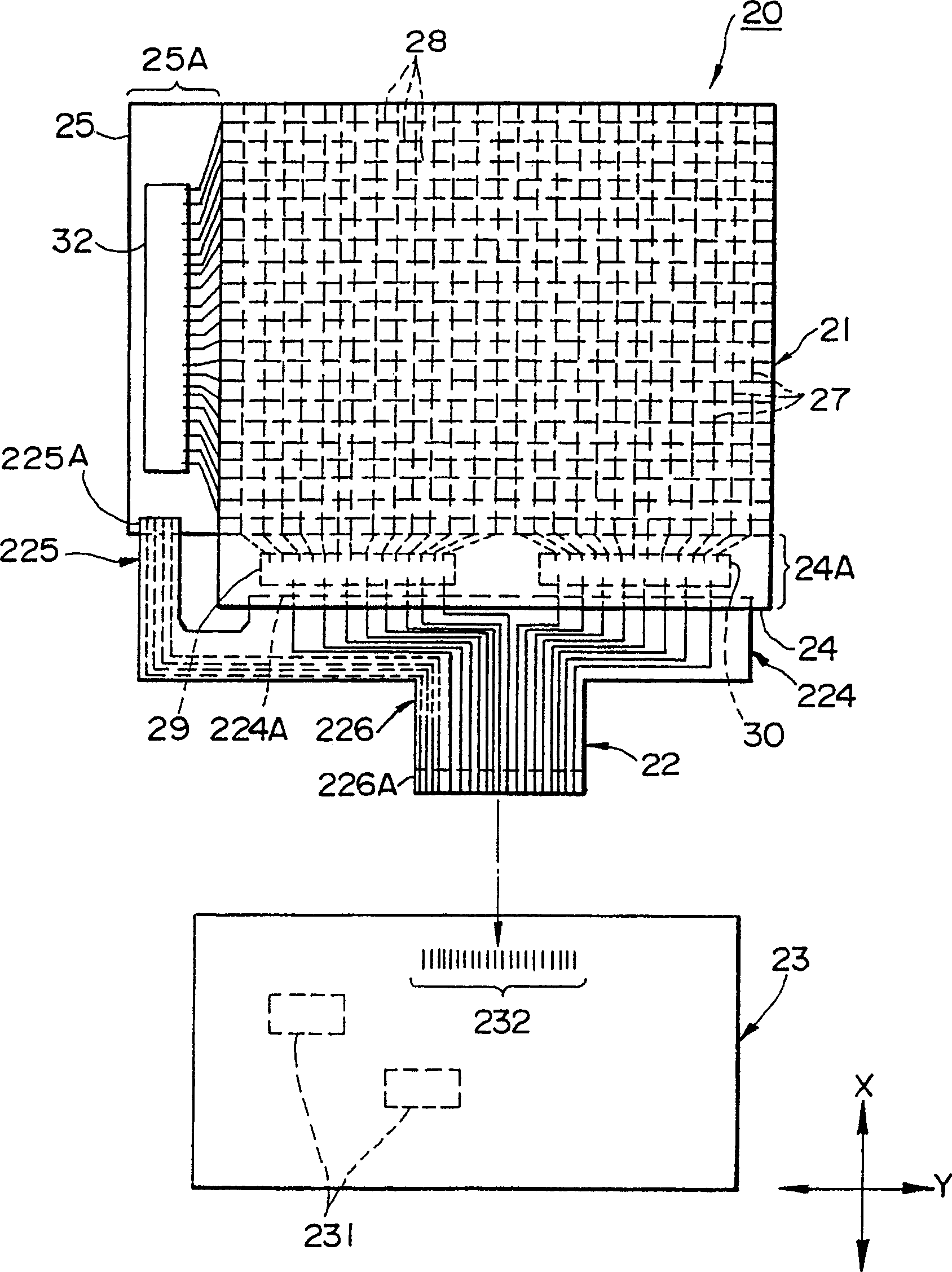 Flexible printing wiring substrate, electrooptics arrangement, and electronic device