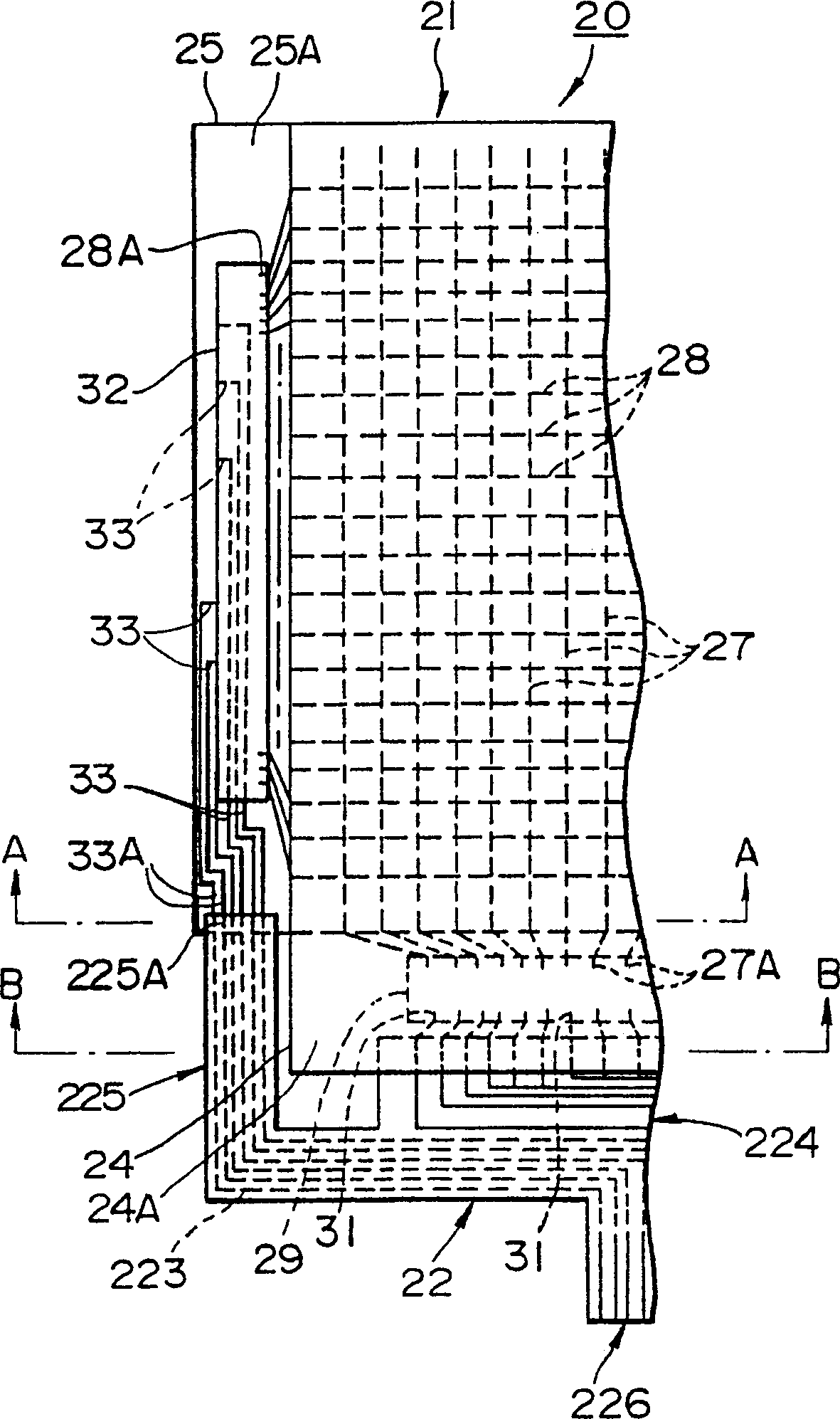 Flexible printing wiring substrate, electrooptics arrangement, and electronic device