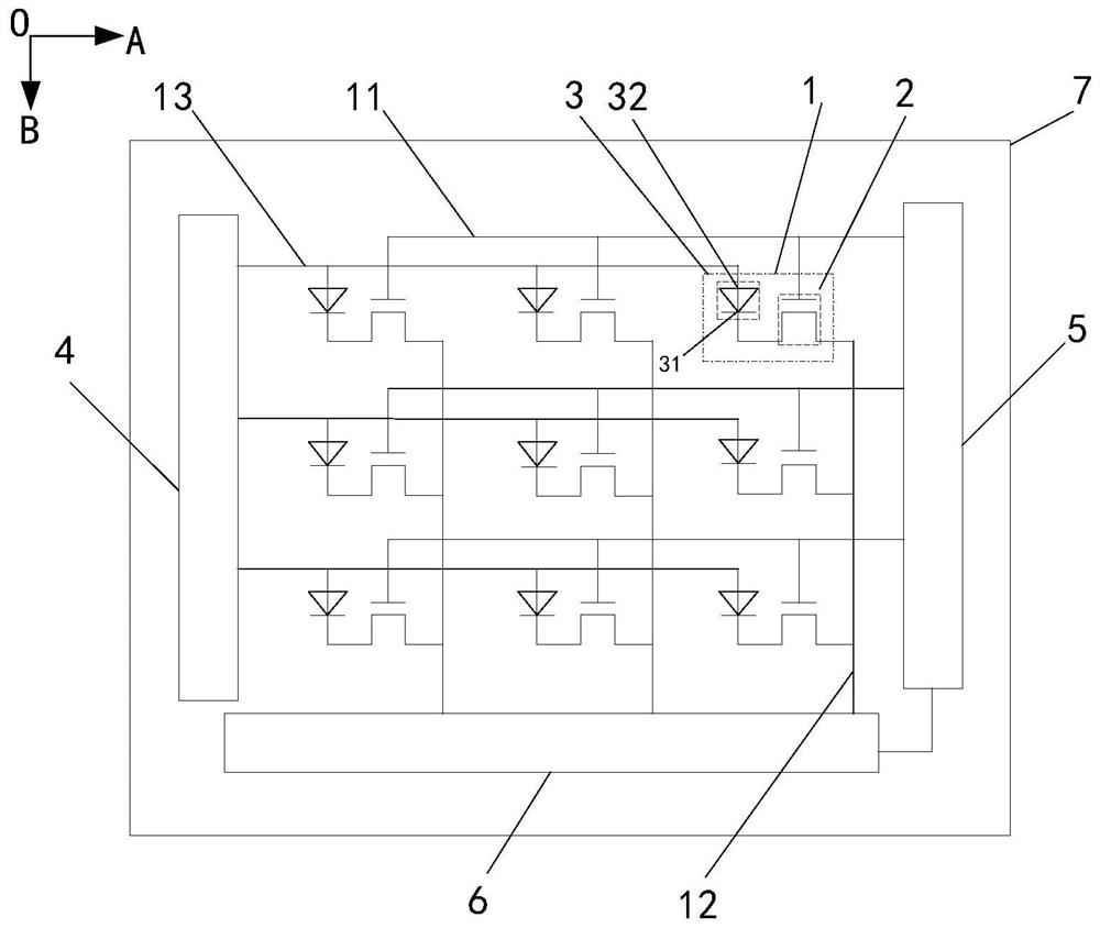 Detection substrate, signal acquisition method thereof and display device