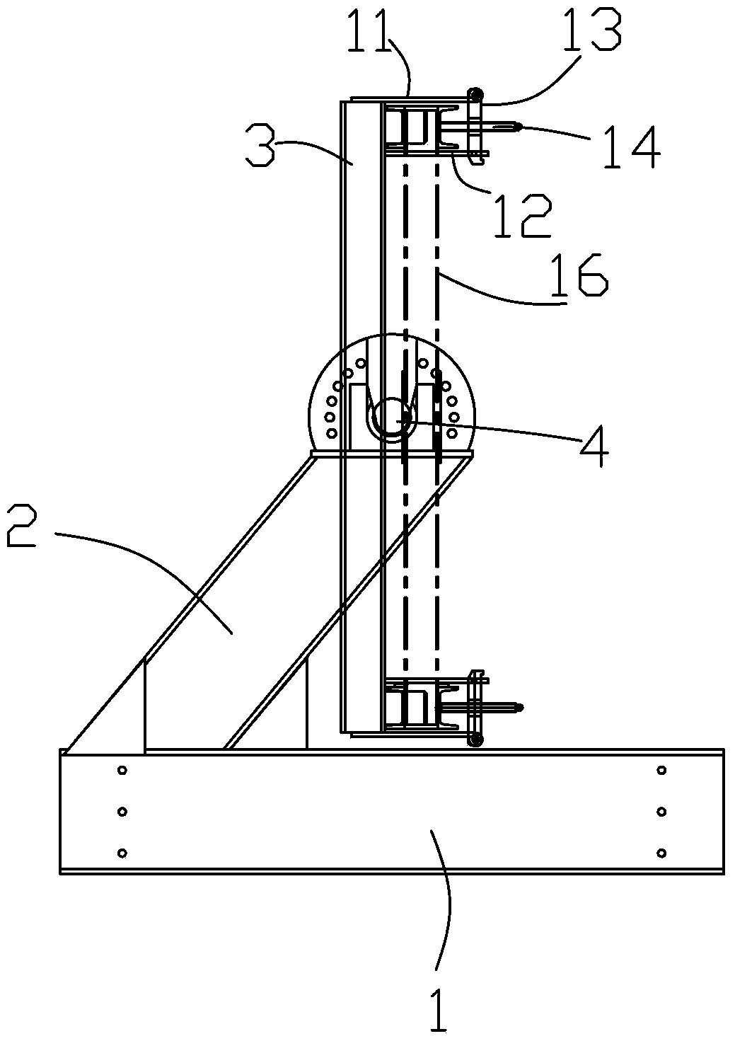 Truss omnibearing welding overturning platform