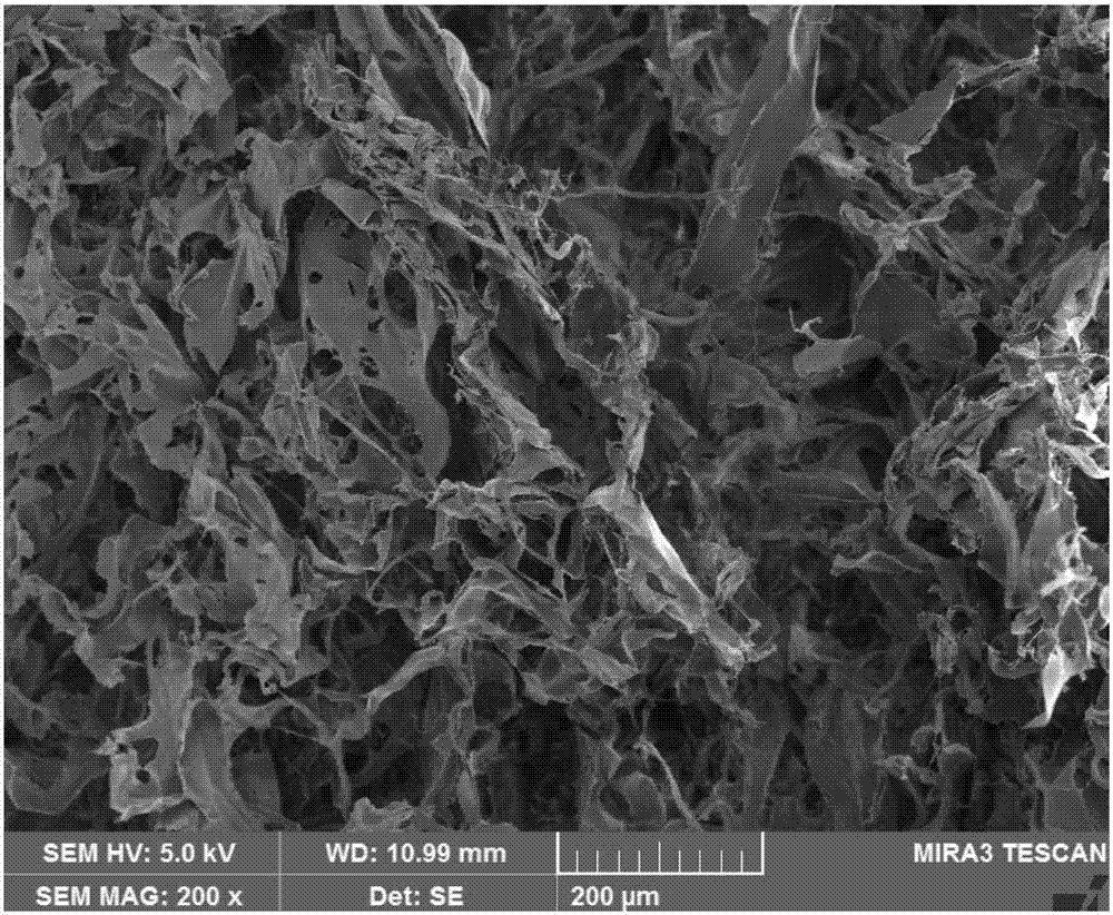 Preparation method of collagen sponge with recombined fiber structure