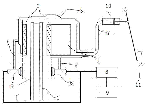 System and method for detecting thickness of automobile brake pad in real time
