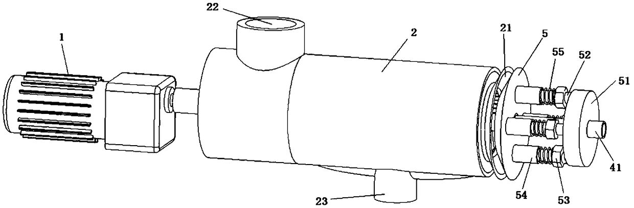 A screw extrusion solid-liquid separation device for feces with controllable solid humidity