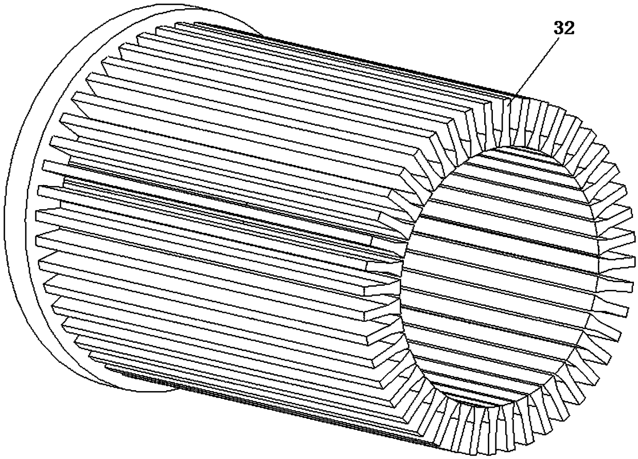 A screw extrusion solid-liquid separation device for feces with controllable solid humidity