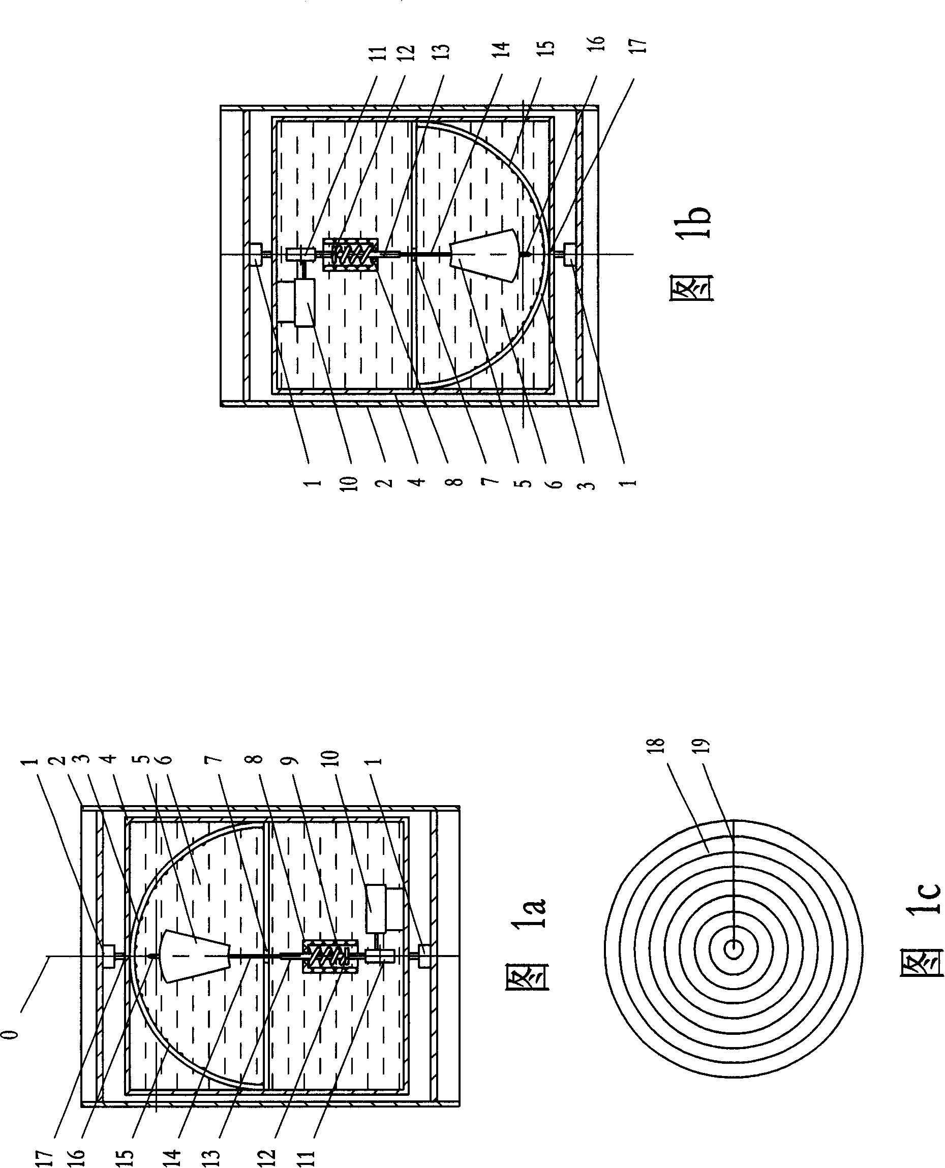 Floating-hammer randow directional floating-gyro inclinometer