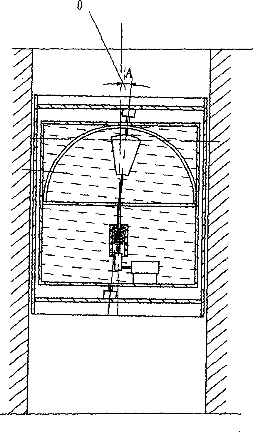 Floating-hammer randow directional floating-gyro inclinometer