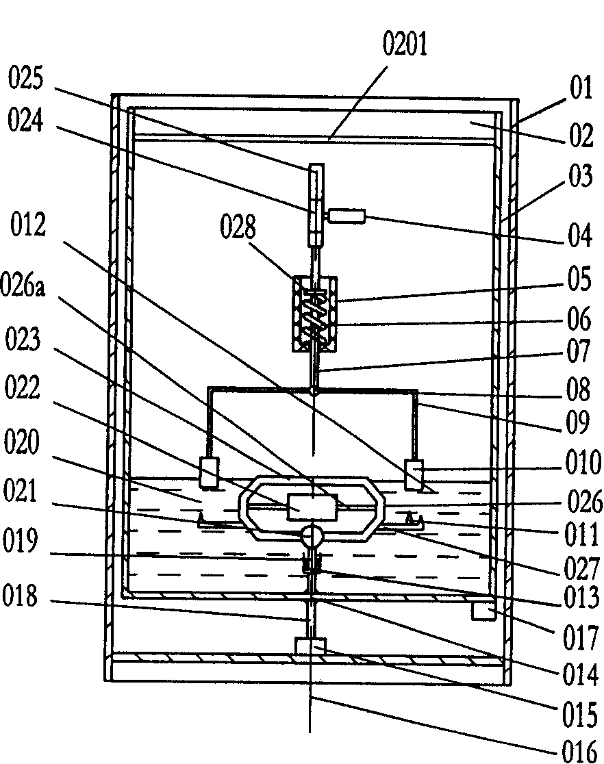 Floating-hammer randow directional floating-gyro inclinometer