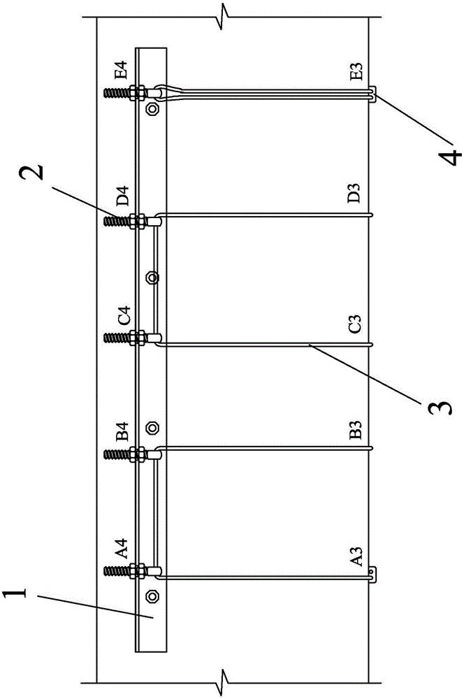 A reinforced concrete beam prestressed wire rope reinforcement device and method thereof