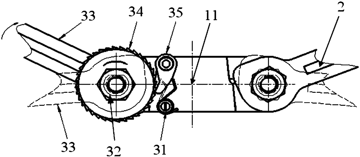 Satellite-borne antenna wrapping belt high-damping automatic rebound-stopping device