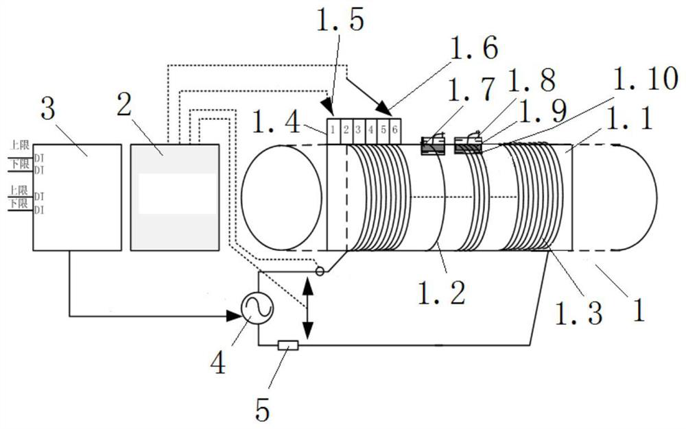 System and method for testing effectiveness of transformer winding deformation detection device